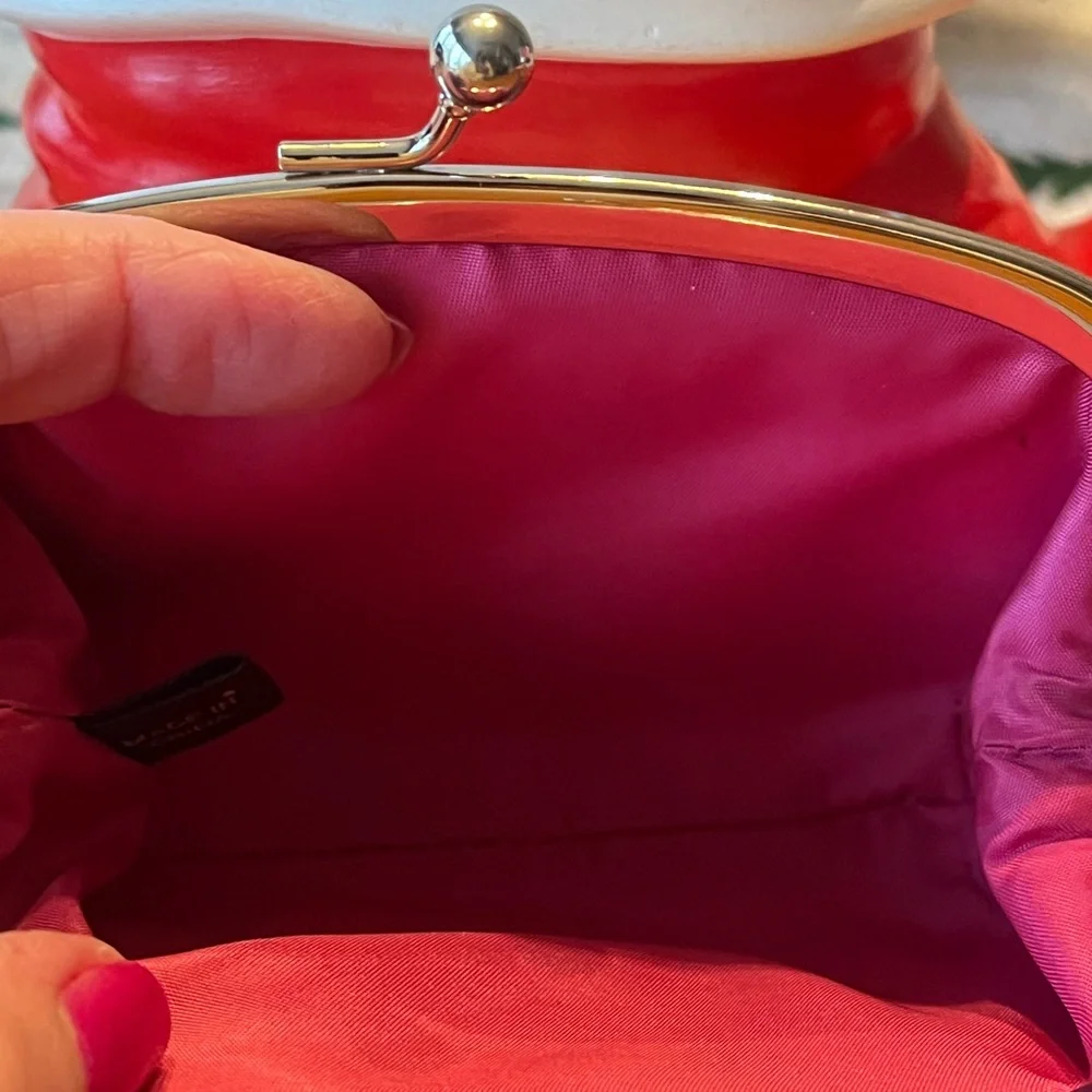 Coach Heritage Tattersall Kiss‎ Lock Bag with Coach Hangtag EUC - Picture 7 of 7